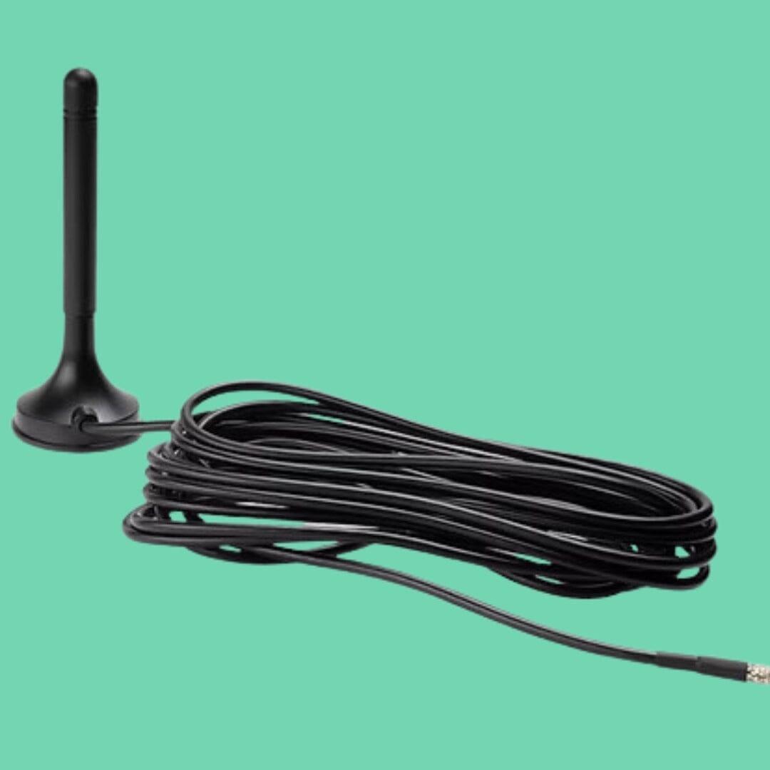 Replacement Nayax external antenna kit with base, cord, and pole for VPOS Touch card readers