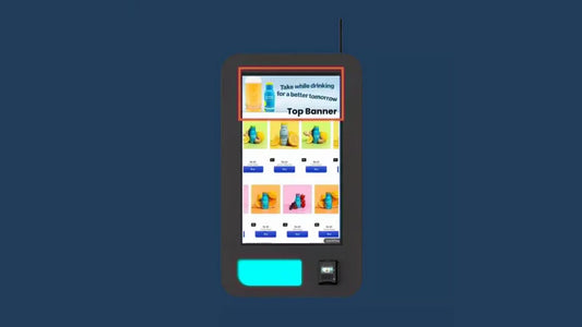 Ad revenue on digital screens in kiosks, vending, and unattended retail