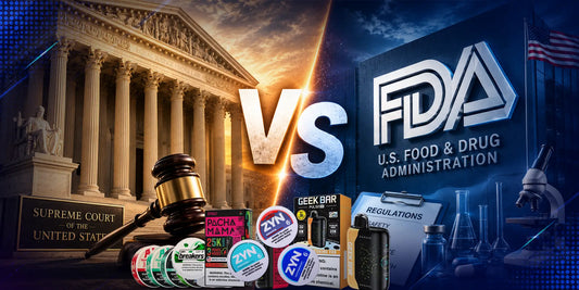 VTM US Supreme Court vs FDA vaping regulation graphic