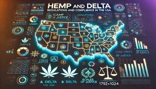 VTM Vending LLC hemp and Delta regulations map across the United States