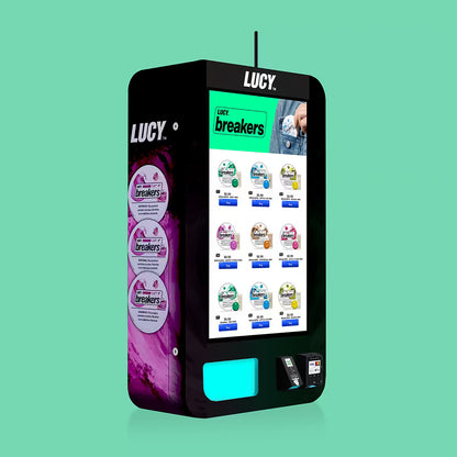 Lucy Slim Wall Vending Machine Right Side View