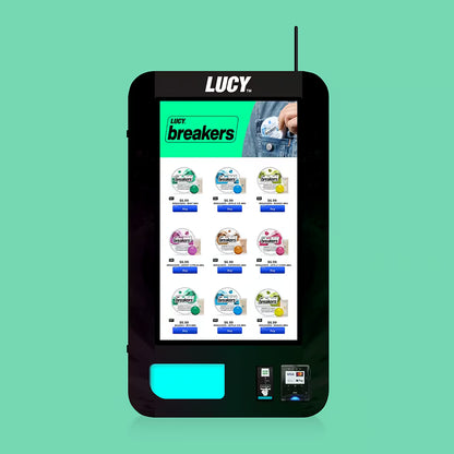 Lucy Slim Wall Vending Machine Front View