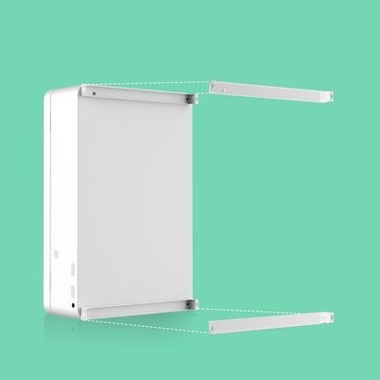 Mounting bracket view of the VapeTM Mini Wall compact wall-mounted vape vending machine, showing how the unit attaches to the wall.