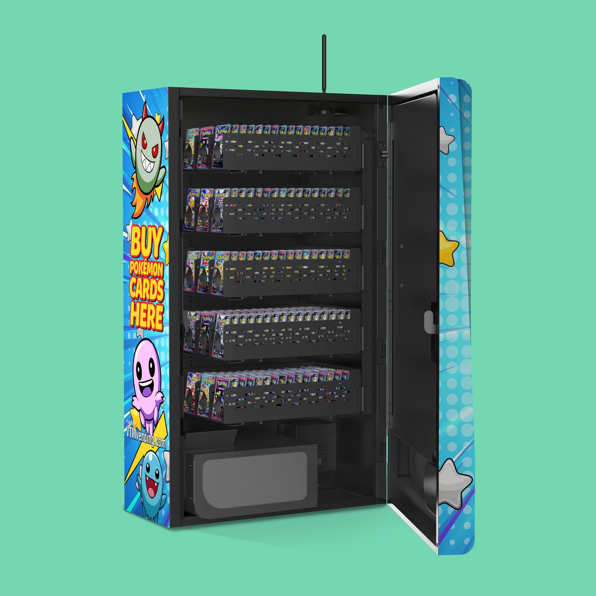 pokemon cards vending machine My local Safeway has a Pokemon card pack vending machine : r/mildlyinteresting