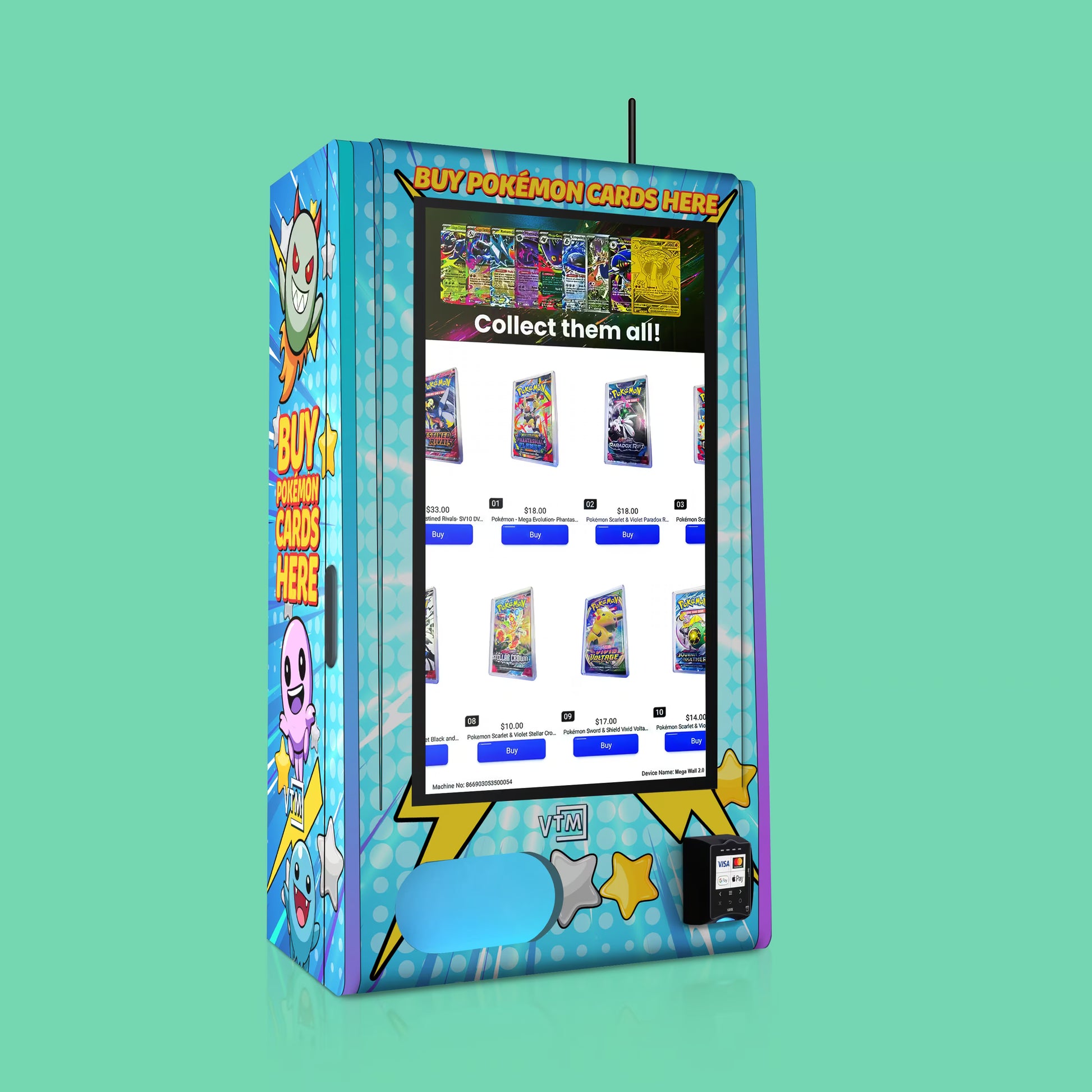 vending machine pokemon card Complete vending series + Masaki cards : r/pkmntcgcollections