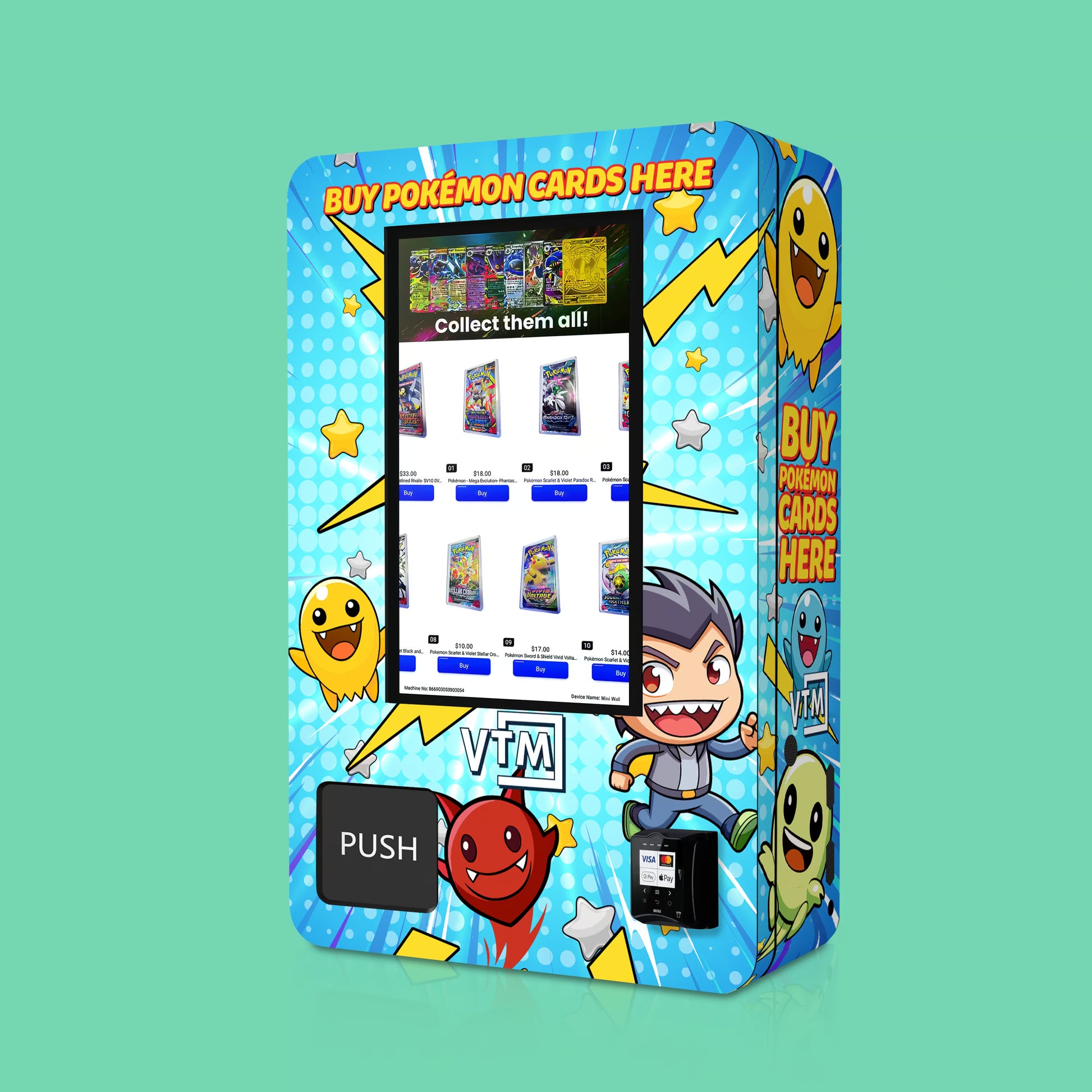 Vending Machine Wraps for VTM Vending Machines