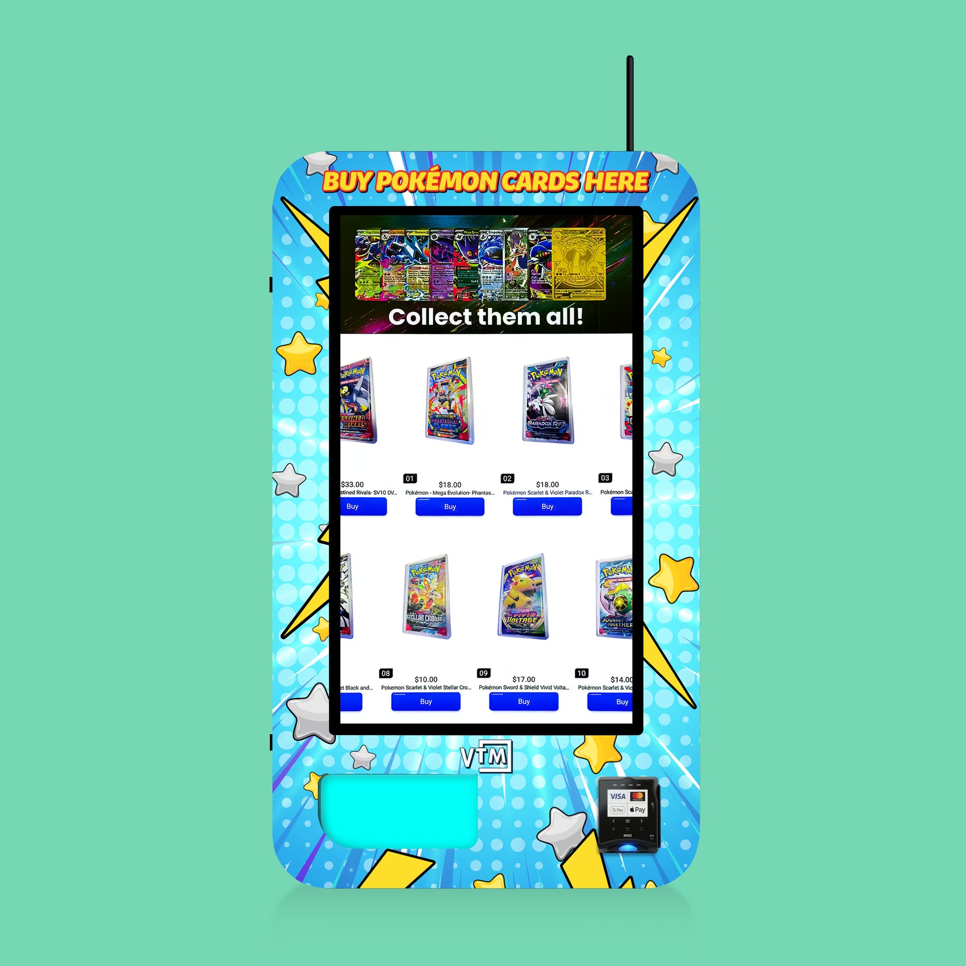 pokemon card vending machine prices card vending machine for pokemon, tattoo, business card dispenser