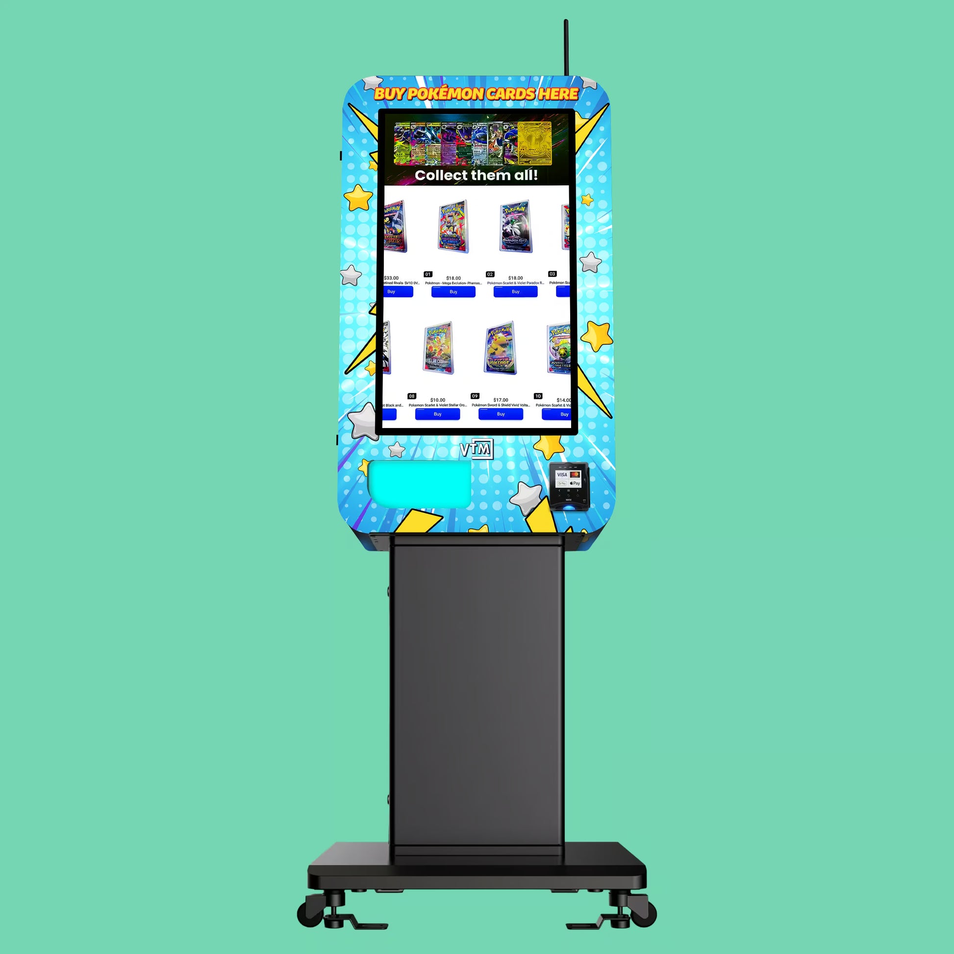 buy pokemon card vending machine Pokemon Vending Machine: Slim Pack Tower 2.0