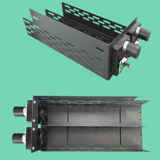 Replacement vending tray with dual motors for VapeTM smart vending machines