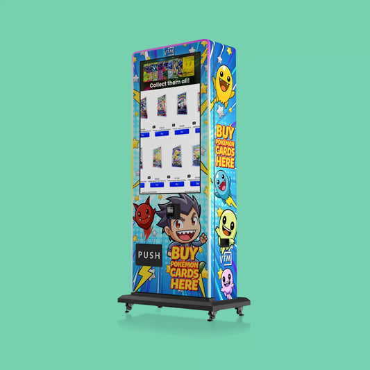 pokemon card vending machine price Mega Wall 2.0 TCG Trading Fully configured for your Pokemon packs and trading cards with cashless payment and cloud management. Pokmon Card Vending Machine Coin