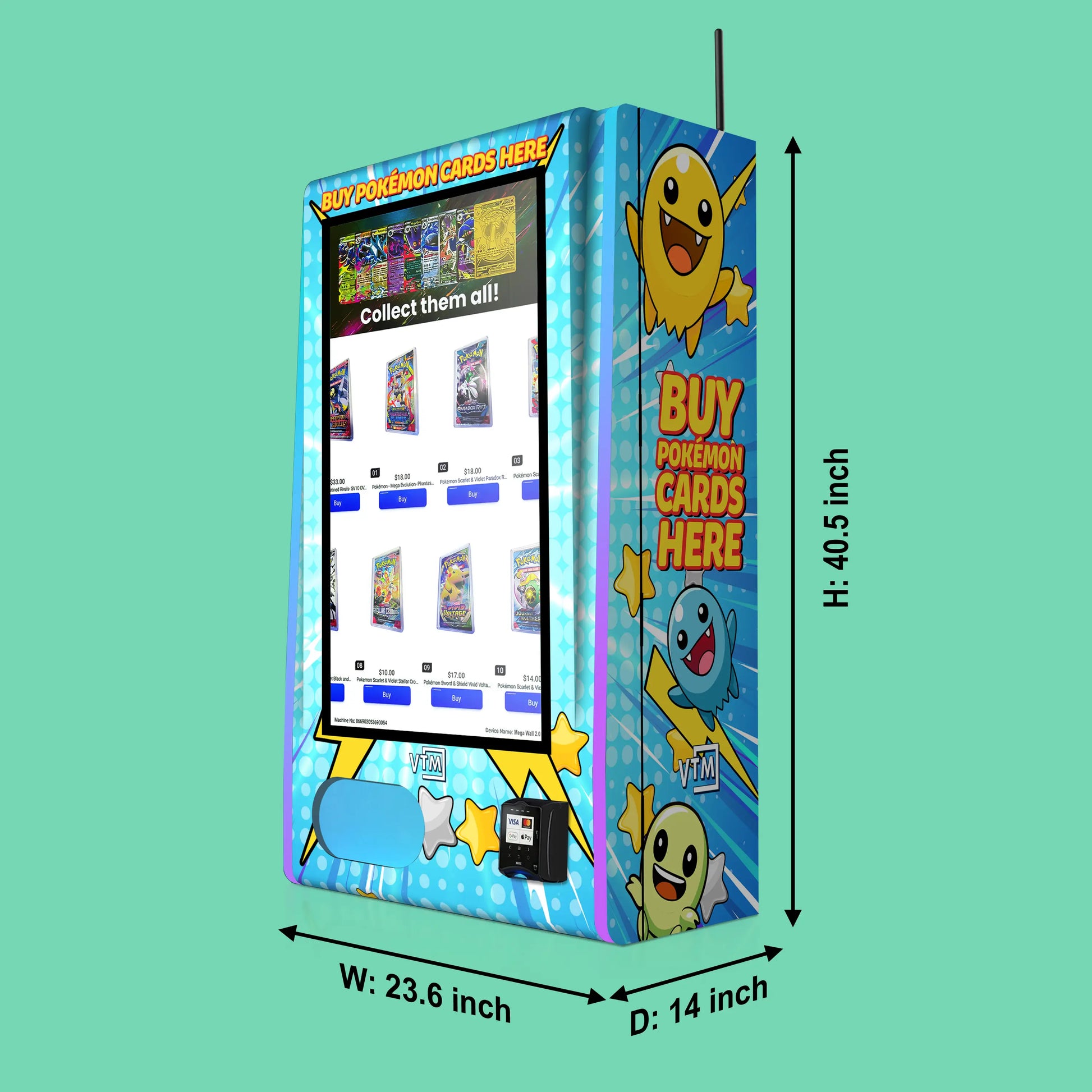 Mega Wall 2.0 TCG – Trading Card Vending Machine