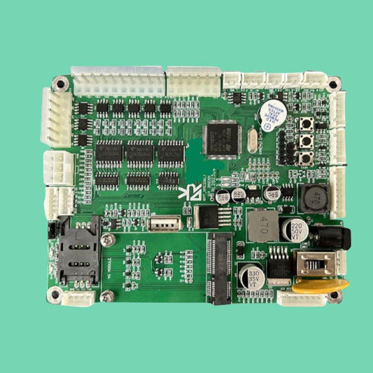 VapeTM vending control board connecting the card reader and coil motors on Reyeah-powered machines