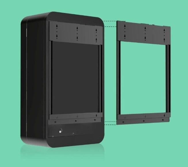 Heavy-duty steel wall-mount bracket for secure installation of VapeTM vending machines