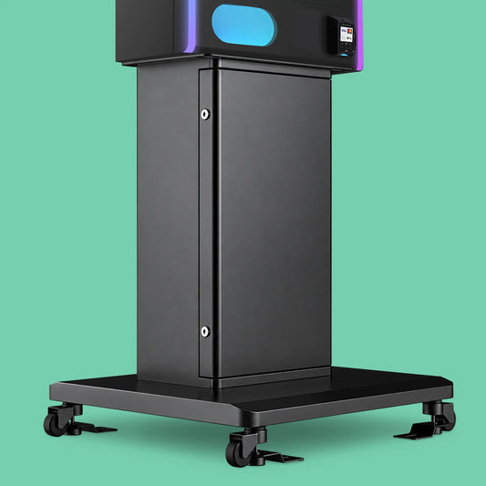 VTM Vending Machine Pedestal Stand with Mounted Vending Machine Unit